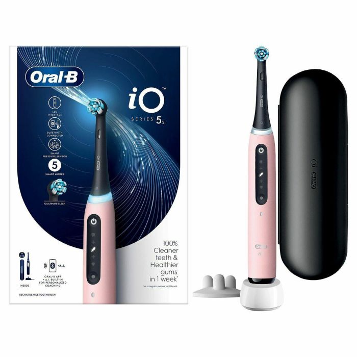 Cepillo de Dientes Eléctrico Oral-B IO 5S Rosa 1 Cepillo de Dientes Eléctrico Oral-B IO 5S Rosa 1