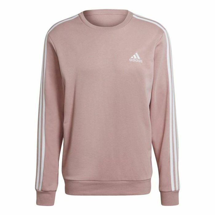 Sudadera sin Capucha Hombre Adidas Essentials French Terry 3 Stripes Rosa 0 Sudadera sin Capucha Hombre Adidas Essentials French Terry 3 Stripes Rosa 0