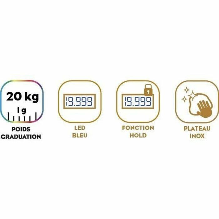 Little Balance LIT3760240787051 Báscula profesional Perfect 20 USB Reparable 2