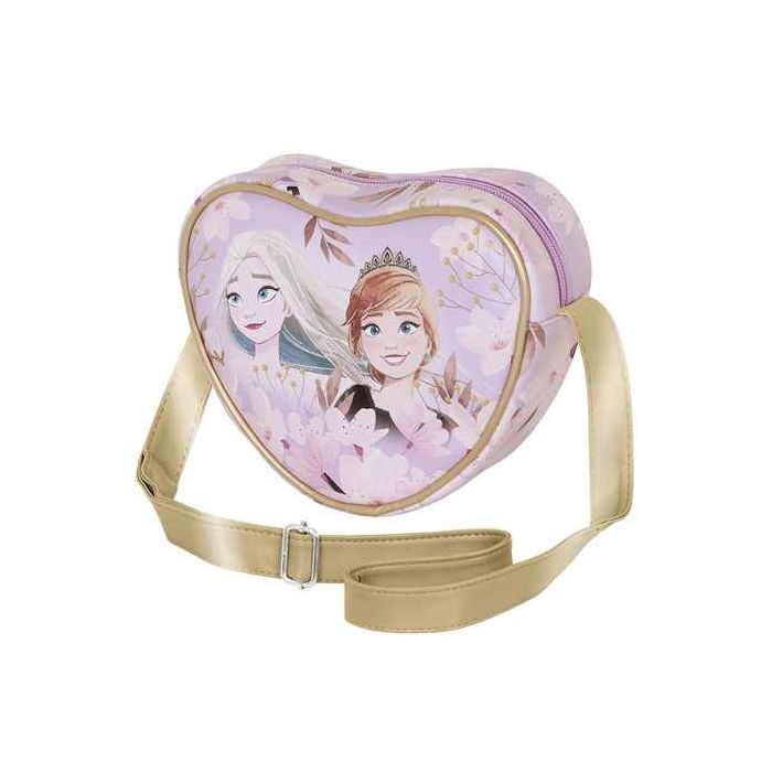 Karactermania Bolso de Corazón Casual para Niñas, Diseño Frozen 2 Petal, 21x6.5x15.5 cm, Edad +3 Años Karactermania Bolso de Corazón Casual para Niñas, Diseño Frozen 2 Petal, 21x6.5x15.5 cm, Edad +3 Años