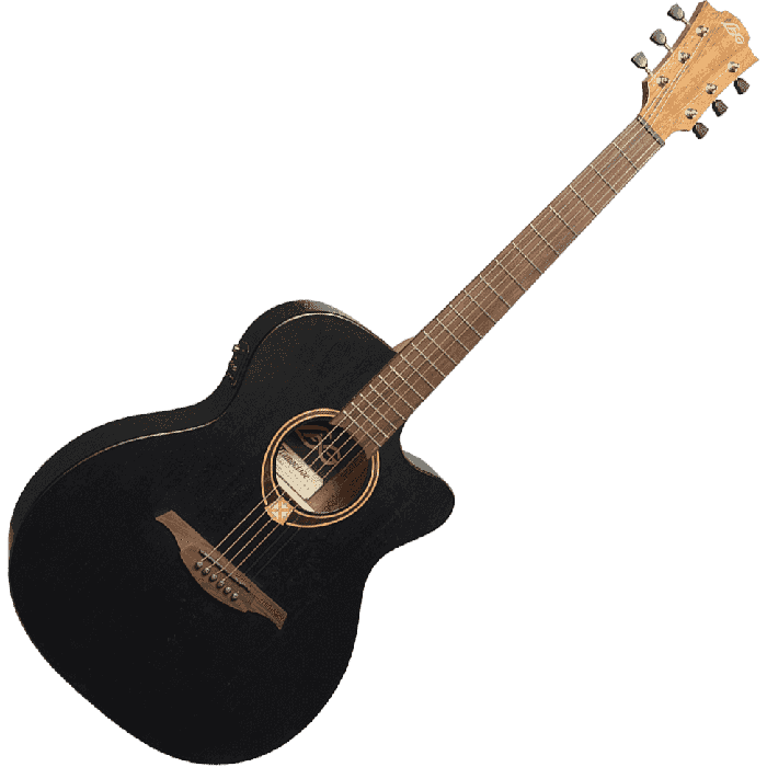 Guitarra Acústica Lâg Auditorium Cutway Tramontane 70 A/E - Negro Satinado 2