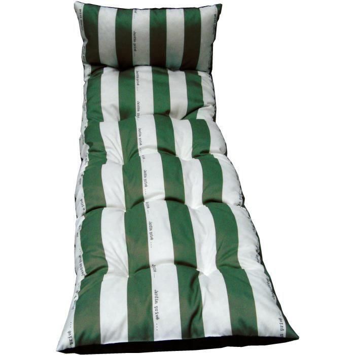 JARDÍN PRIVADO Tomar el sol Cancale Jp Flakes - 180 x 56 x 10 cm - Verde JARDÍN PRIVADO Tomar el sol Cancale Jp Flakes - 180 x 56 x 10 cm - Verde