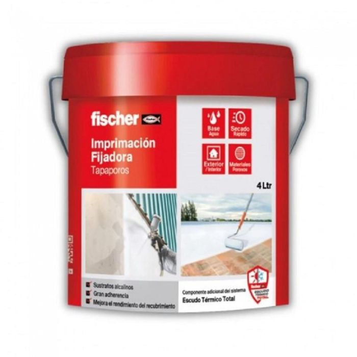 Imprimación Fijadora Tapaporos Base Agua Para Interiores Y Exteriores, Alta Adherencia Y Rendimiento - Ref. 571689 Fischer Imprimación Fijadora Tapaporos Base Agua Para Interiores Y Exteriores, Alta Adherencia Y Rendimiento - Ref. 571689 Fischer