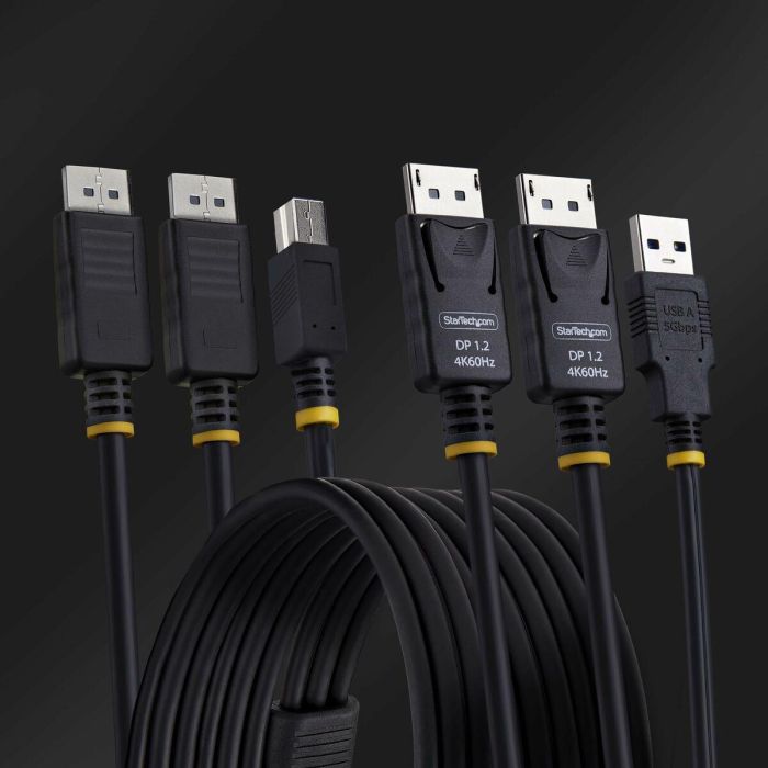 Cable adaptador Startech DDU1226-KVM-CABLE Negro 1,8 m 2 Cable adaptador Startech DDU1226-KVM-CABLE Negro 1,8 m 2