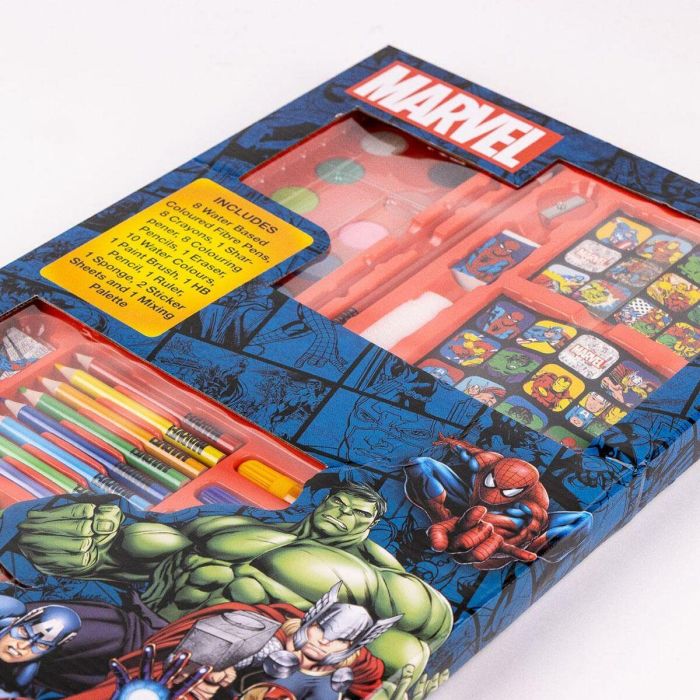 Set papelería coloreable caja marvel 45.0x26.70x 3 cm 2