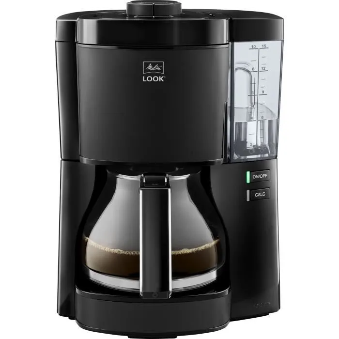 Melitta Cafetera Look V Glass 1025-02 Negra 1080 W 1,25 L 0 Melitta Cafetera Look V Glass 1025-02 Negra 1080 W 1,25 L 0