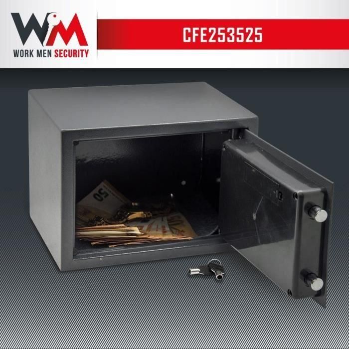 SEGURIDAD LABORAL Caja fuerte electrónica con código 16L 25x35x25 cm 1 SEGURIDAD LABORAL Caja fuerte electrónica con código 16L 25x35x25 cm 1