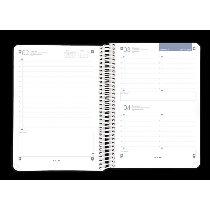 Agenda 2026 Live&Amp;Go A5 15X21Cm Dia Pagina Colores Vivos Oxford 400201728 1