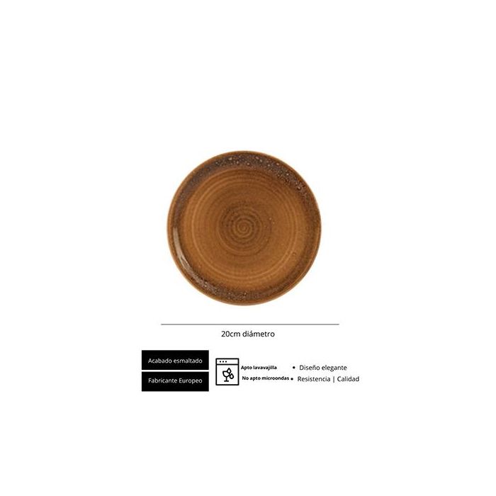 Spiral/Rustic Plato Llano 20 Cm (6 Unidades) 1 Spiral/Rustic Plato Llano 20 Cm (6 Unidades) 1