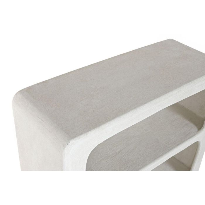 DKD Home Decor Estantería Boho scandi de MDF y resina Blanca 30 x 120 x 80 cm 2
