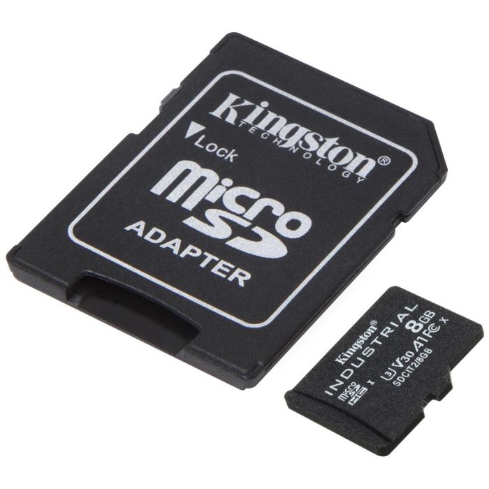 Kingston Tarjeta Industrial MicroHC 8GB 100MB/s con Adaptador 1