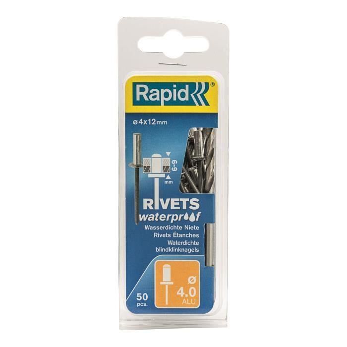 RAPID Impermeable remaches 4x12mm en aluminio