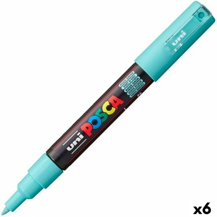 Rotulador de pintura acrílica POSCA PC-1M Aguamarina 0,7 mm (6 Unidades) 0 Rotulador de pintura acrílica POSCA PC-1M Aguamarina 0,7 mm (6 Unidades) 0