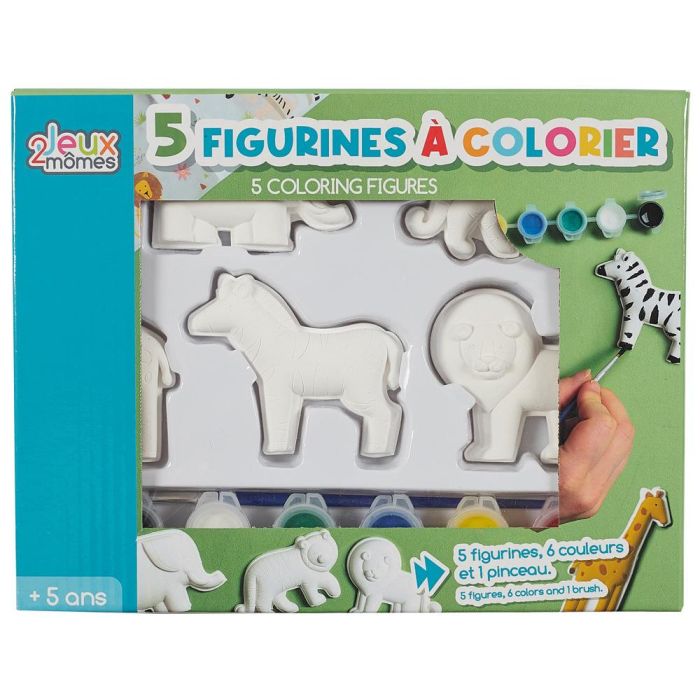 Juego De 5 Figura Colorear Jeux 2 momes 5