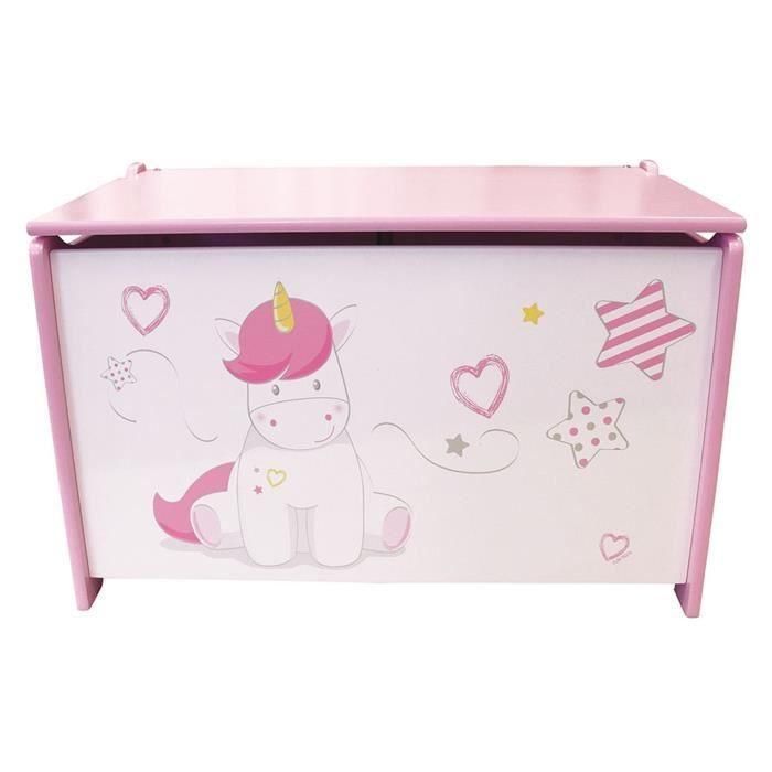 Fun House cofre de juguete Unicornio de madera MDF para niñas +3 años - Caja almacenaje infantil 36x36x60 cm 2 Fun House cofre de juguete Unicornio de madera MDF para niñas +3 años - Caja almacenaje infantil 36x36x60 cm 2