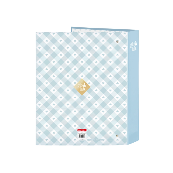 Carpeta de anillas Glow Lab Cisnes Azul A4 27 x 33 x 6 cm 1