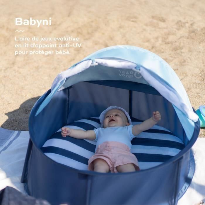 Babymoov Babyni Mariniere, Zona de Juegos Portátil Anti-UV SPF 50+ y Cuna de Viaje Plegable Pop-Up 2 en 1 desde Nacimiento con Mosquitera 1