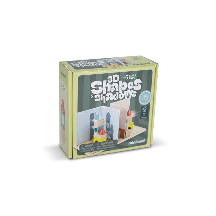 Juego Miniland 3D Shapes & Shadows Madera Fsc 100% (+5 Años)