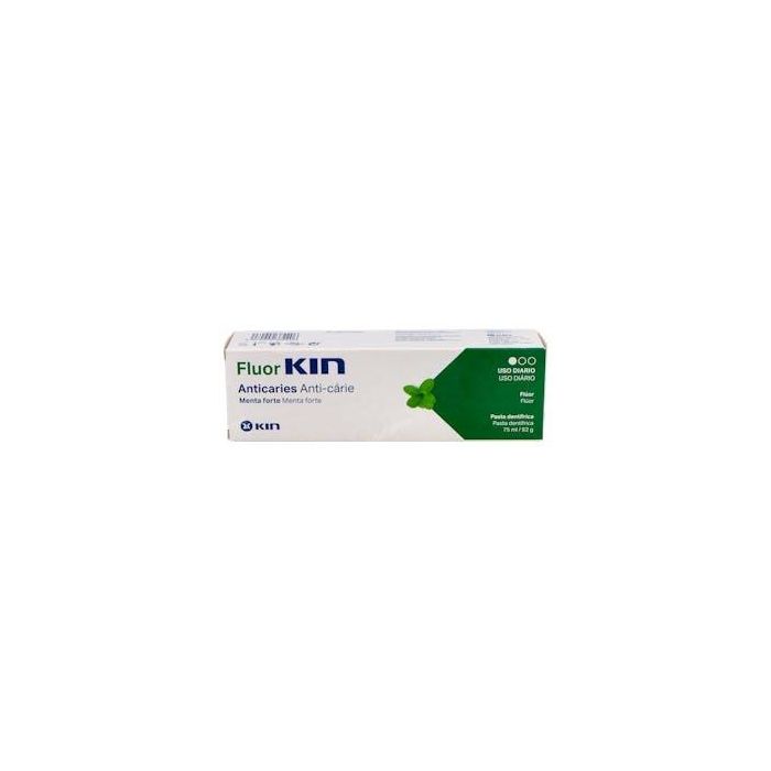 KIN FLUORKIN Pasta Dentífrica Anticaries con Flúor, Protección para Dientes Sensibles y Prevención de Caries 75 ml