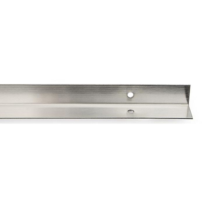 Herrajes Alk Perfil Angular para Esquina Interior 20x20mm Acero Inoxidable Mate, para Tablero Fenólico 13mm, 1.80m