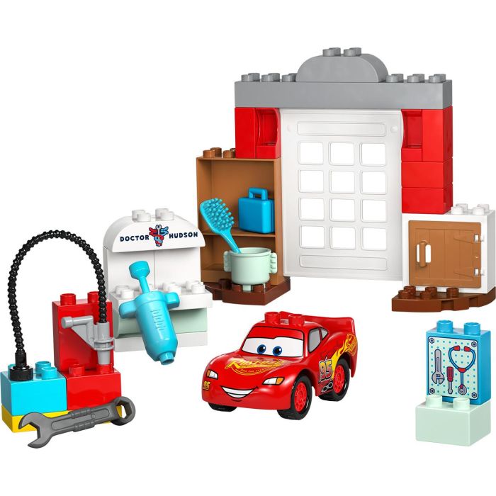 LEGO 10456 DUPLO Disney Pixar Cars Rayo McQueen Taller de Doc Set de Construcción y Juego Creativo para Niños +2 Años 1