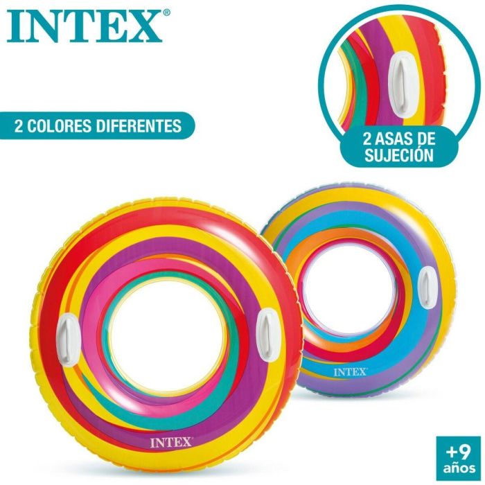 Flotador Hinchable Donut Intex Ø 91 cm 91 x 22 x 91 cm (24 Unidades) 5