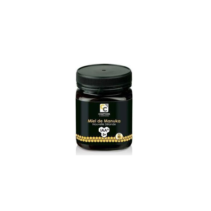 COMPTOIRS & COMPAGNIES Miel de Manuka IAA5+ Origen Nueva Zelanda, Actividad Mínima Metilglioxal 83 mg/kg, 250g
