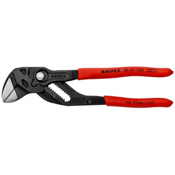 Knipex Tenaza llave ajustable 180 mm 8601180 - Mordazas planas, agarre continuo hasta 40mm, ajuste rápido 2 Knipex Tenaza llave ajustable 180 mm 8601180 - Mordazas planas, agarre continuo hasta 40mm, ajuste rápido 2