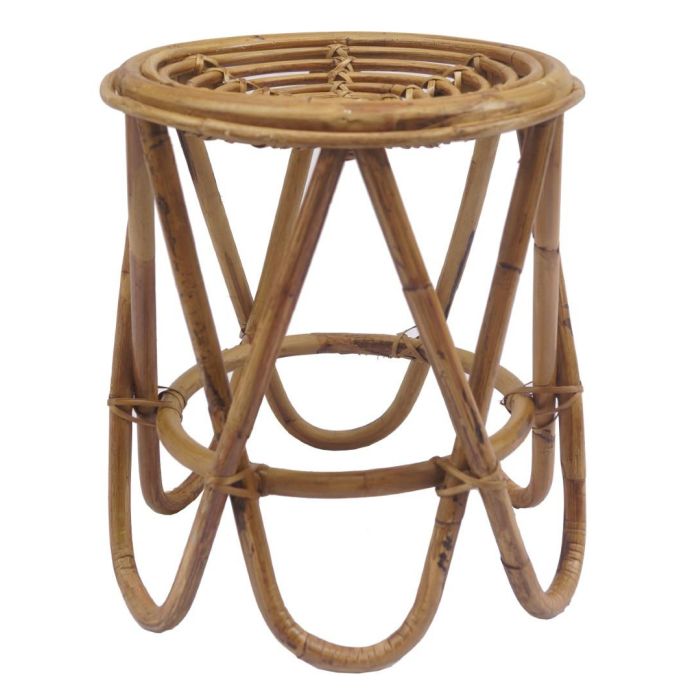 Mesita Auxiliar Tropical DKD Home Decor Marron 38 x 41.7 x 38 cm