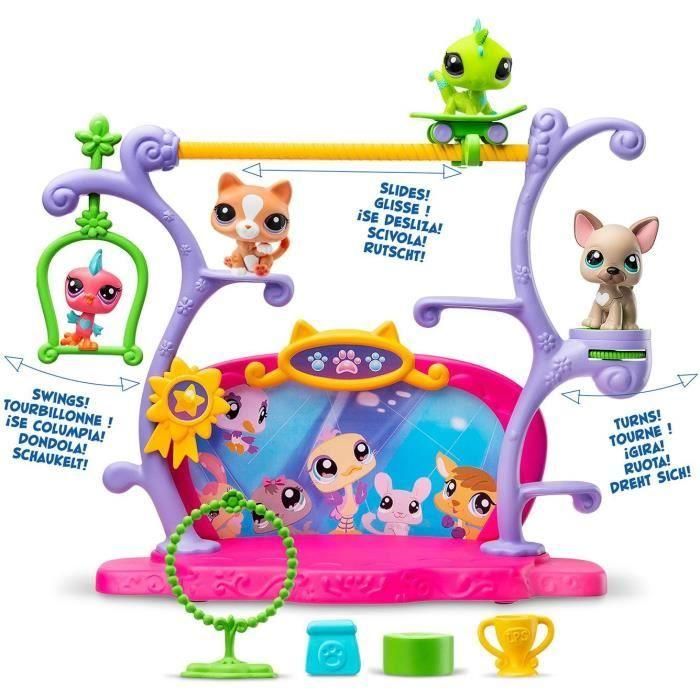 BANDAI - Littlest Pet Shop - Pets Got Talent Playset - Set de juego con 2 animales, decoración y accesorios - BF00558 2