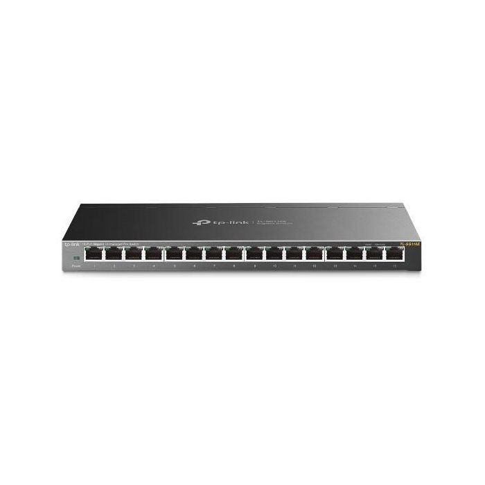 Tp-link TL-SG116E Switch Gigabit 16 Puertos 10/100/1000Mbps, Conmutador Easy Smart, Sin Ventilador, Caja Metálica 1