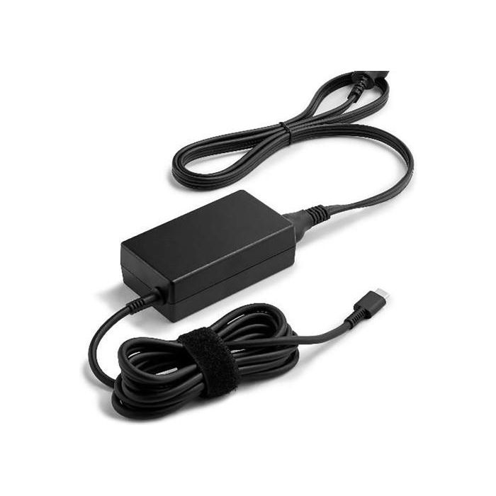HP 65W USB-C LC Adaptador de Corriente para Portátil | Cargador Potente y Rápido USB Tipo C para Carga en Oficina o Viaje