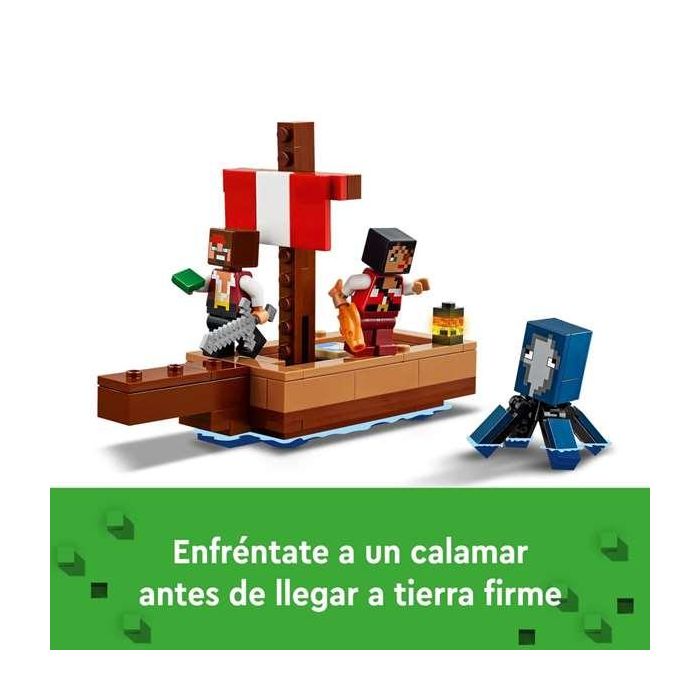 Juego de construccion el viaje en el barco pirata lego minecraft 4 Juego de construccion el viaje en el barco pirata lego minecraft 4