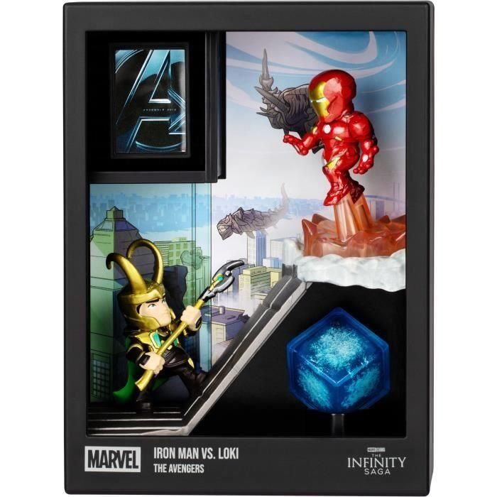 Fandrop FAN0630996920701 Figura Star Wars Iron Man vs Loki - Vitrina con Escena de Culto + Mini Póster - 18 cm 3