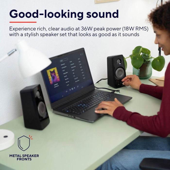 Altavoces Trust 21560 Tytan 2.0 Sonido Nítido Potencia RMS 18W USB Control S Volumen y Bajo Conexión 3.5mm para PC y Portátil 8 Altavoces Trust 21560 Tytan 2.0 Sonido Nítido Potencia RMS 18W USB Control S Volumen y Bajo Conexión 3.5mm para PC y Portátil 8