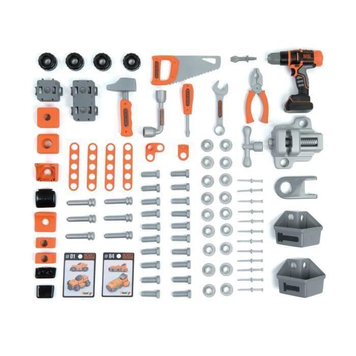 Smoby Banco de Trabajo BLACK+DECKER Bricolaje para Niños, Estación Central de Herramientas Completa y Equipada 4 Smoby Banco de Trabajo BLACK+DECKER Bricolaje para Niños, Estación Central de Herramientas Completa y Equipada 4