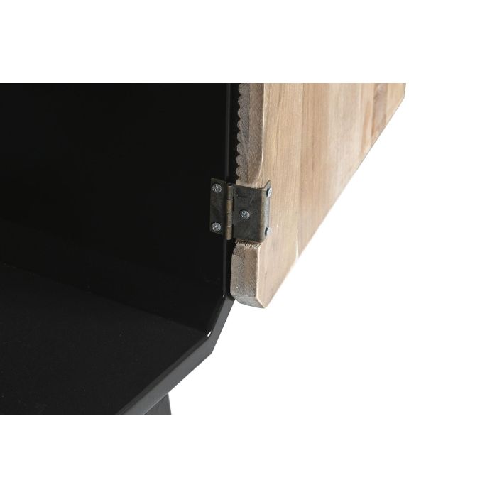 DKD Home Decor Mueble TV Moderno Madera Negro Natural 3 Cajones 2 Puertas Ancho 120cm Fondo 50cm Alto 58cm 7 DKD Home Decor Mueble TV Moderno Madera Negro Natural 3 Cajones 2 Puertas Ancho 120cm Fondo 50cm Alto 58cm 7