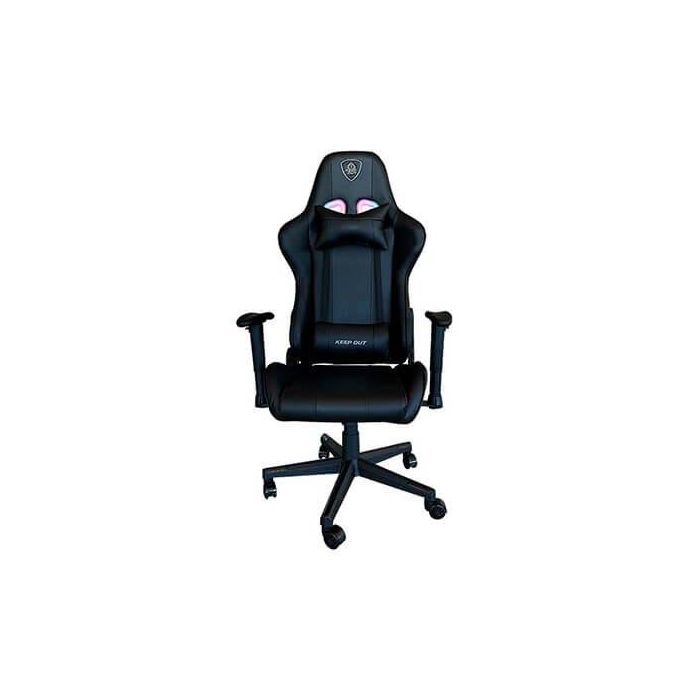 Keep Out Silla Gaming Racing Pro RGB con Cojines Cervical y Lumbar