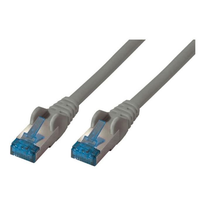 Patchkabel CAT6a RJ45 S/FTP PiMF 0.5m Grau