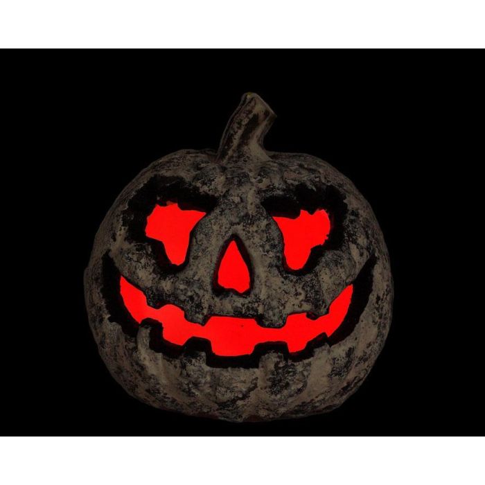 Calabaza Decorativa Blanca Con Luz Interior 21 cm Para Halloween 1