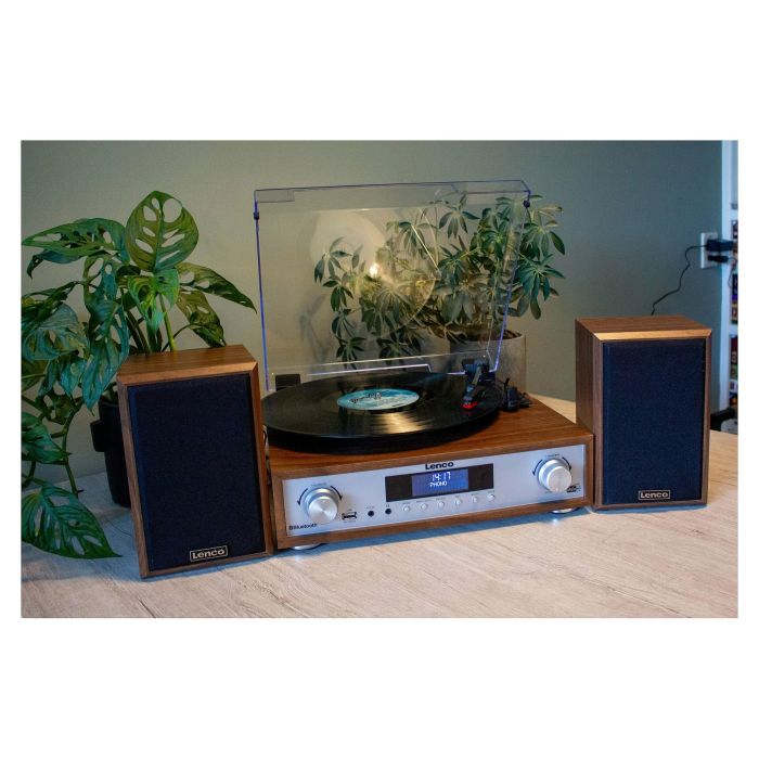 Lenco MC-160WD Tocadiscos de Madera con Bluetooth, Radio DAB+/FM y Reproductor MP3 10 Lenco MC-160WD Tocadiscos de Madera con Bluetooth, Radio DAB+/FM y Reproductor MP3 10