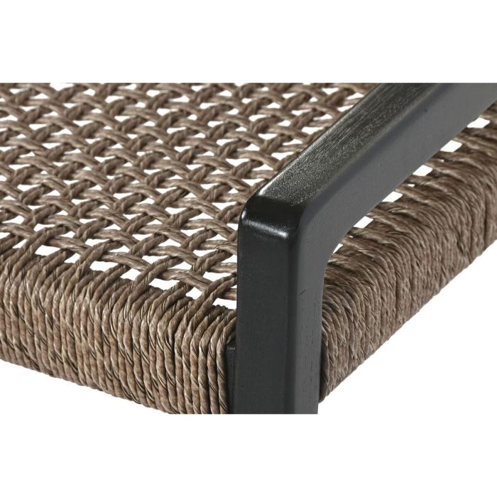 DKD Home Decor Silla Boho de Teca y Fibra Negro 62 x 72 x 65 cm 1 DKD Home Decor Silla Boho de Teca y Fibra Negro 62 x 72 x 65 cm 1