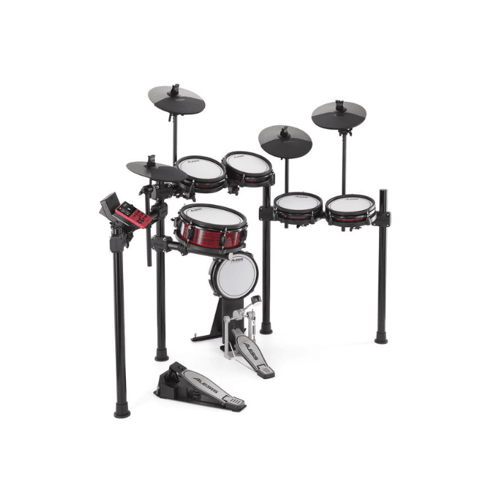 Alesis Nitro Pro Xl Kit Batería Electrónica con Pads de Malla, Módulo con 36 Kits y 500 Sonidos, Bluetooth, Incluye Cables, Baquetas y Software Gratuito 3