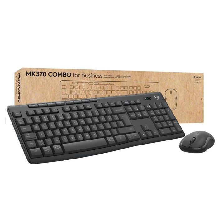Logitech Mk370 Teclado y Mouse Inalámbrico Kit para Negocios, Distribución Inglés (EE.UU.)