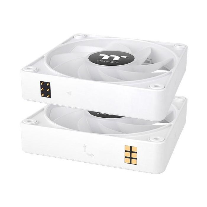 Thermaltake CL-F194-PL12SW-A Ventilador para Caja de Ordenador 12 cm Blanco 3 Piezas
