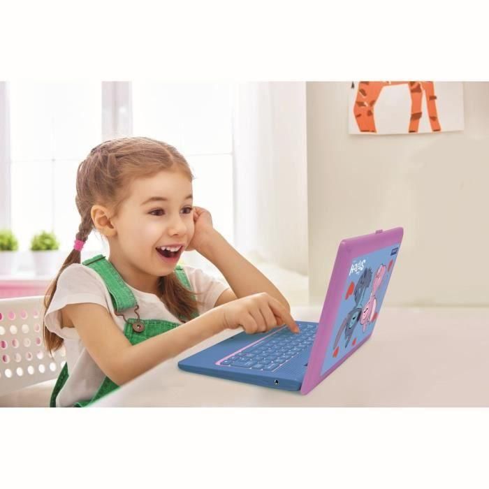Lexibook LEX3380743115993 Ordenador educativo bilingüe Stitch y Angel – 124 actividades (francés-inglés) 3