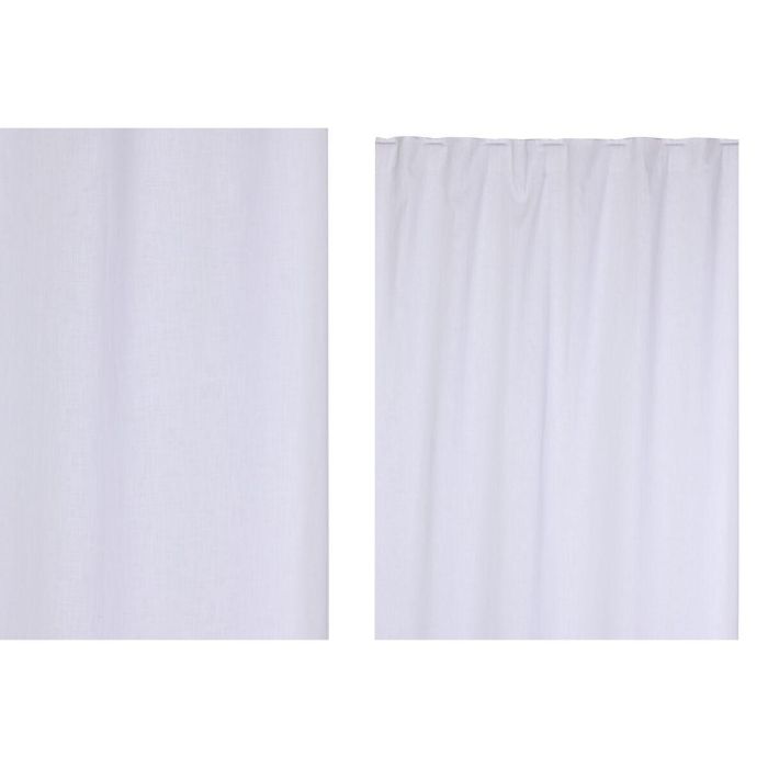 Cortina Cottage DKD Home Decor Blanco Roto 260 x 140 cm 1