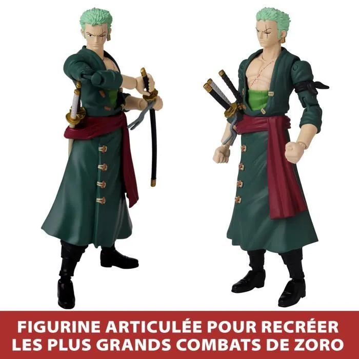 Bandai One Piece Figura Roronoa Zoro 17 cm Anime Heroes Coleccionable 2
