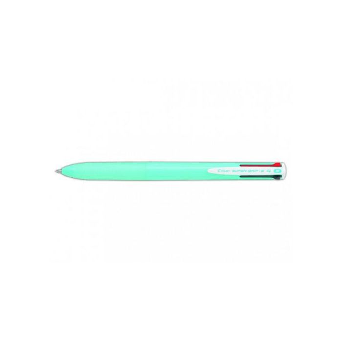 Pilot Bolígrafo Supergrip G - 4 Colores (Negro, Azul, Verde, Rojo) - Cuerpo Azul Claro - BPKGG-35M-LB 0