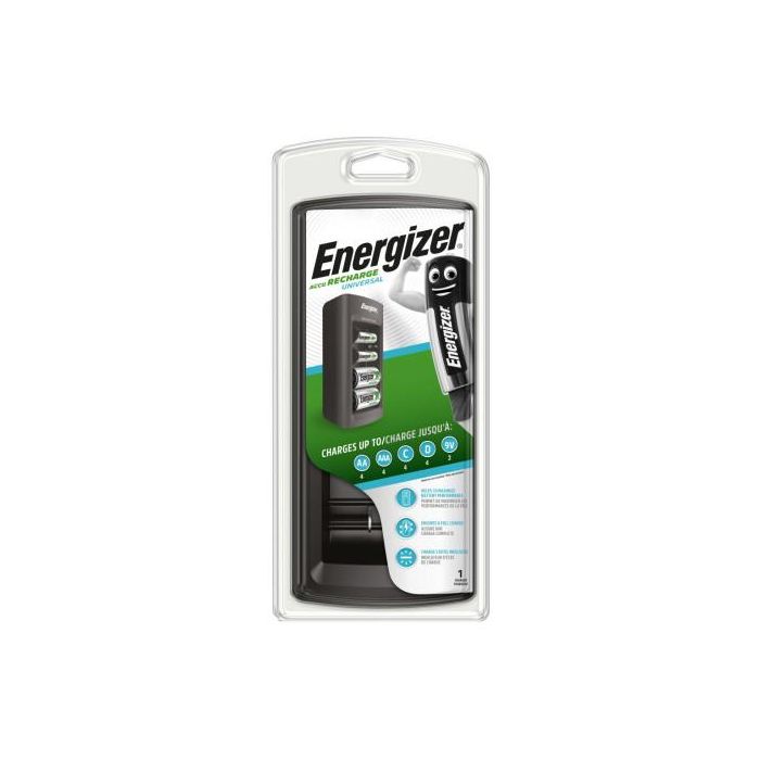 Cargador Universal Pilas Recargables Aa/Aaa/C/D/9V Energizer E301335801 Cargador Universal Pilas Recargables Aa/Aaa/C/D/9V Energizer E301335801